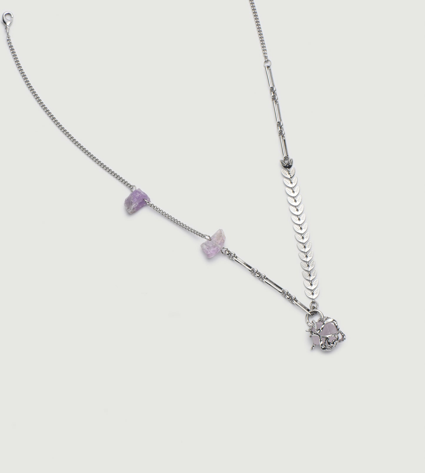 Purple Glacier Clavicle Necklace