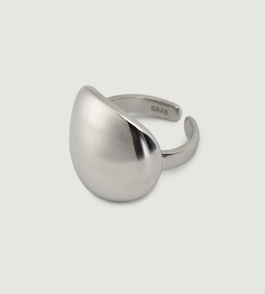 Round Vault Silver Ring