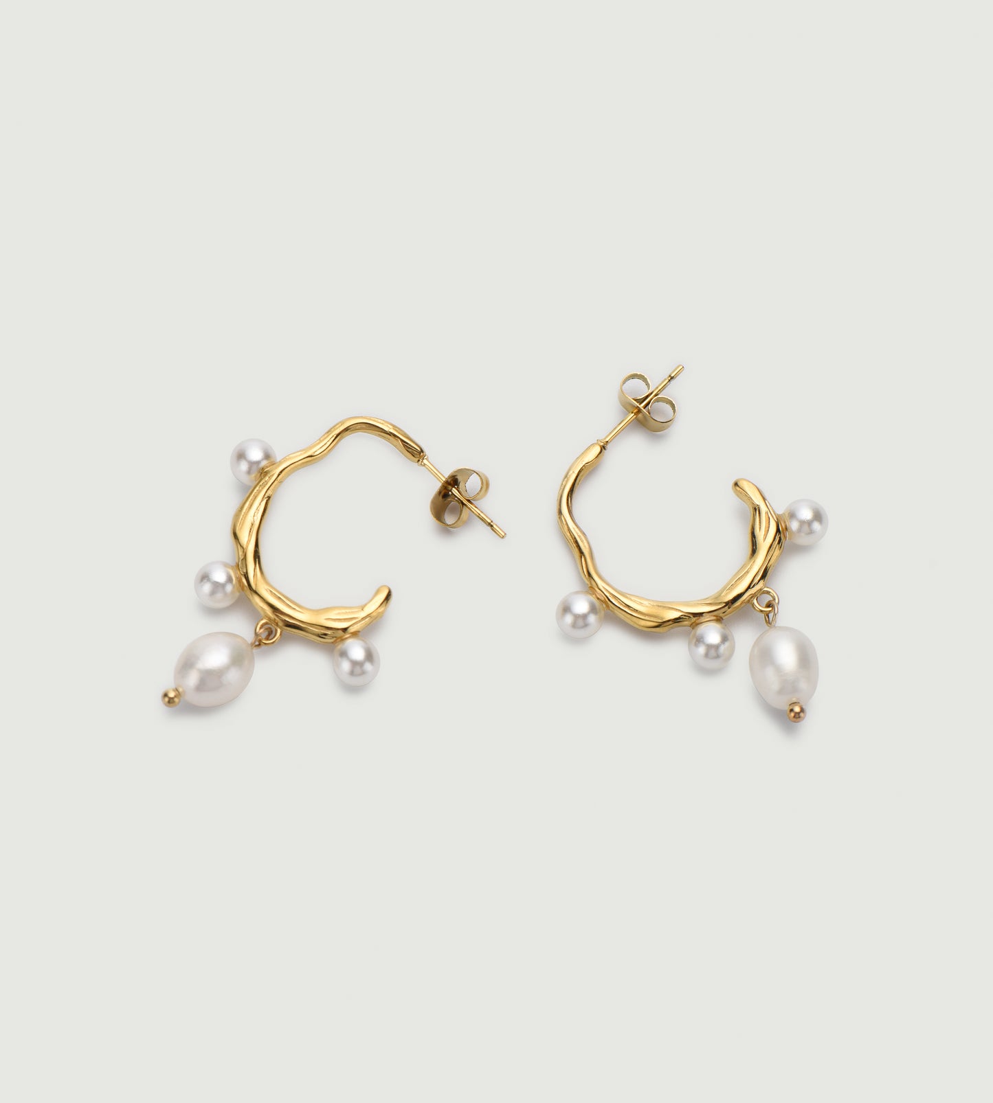 Natural Pearl Branch Earring