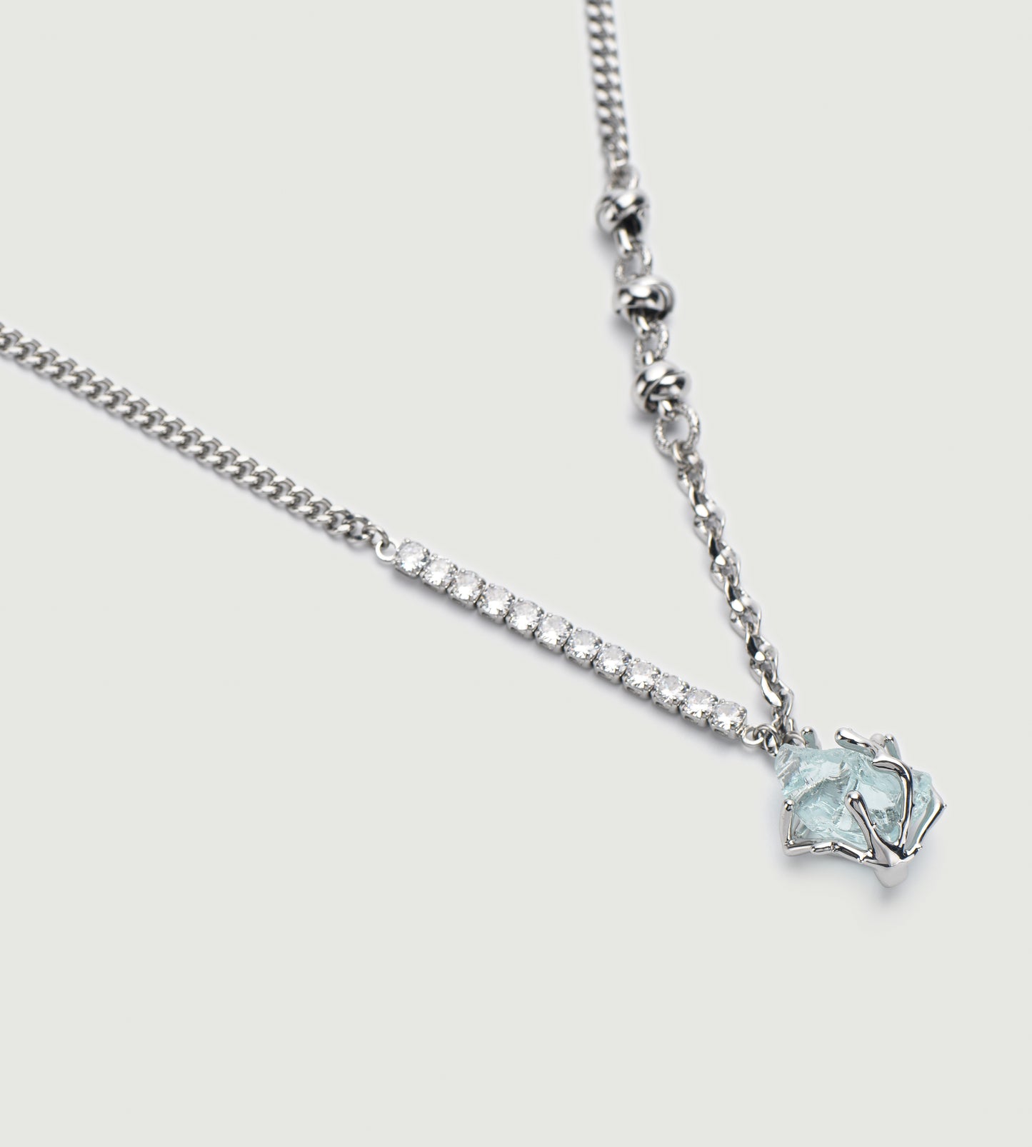 Crystal Stone Clavicle Necklace