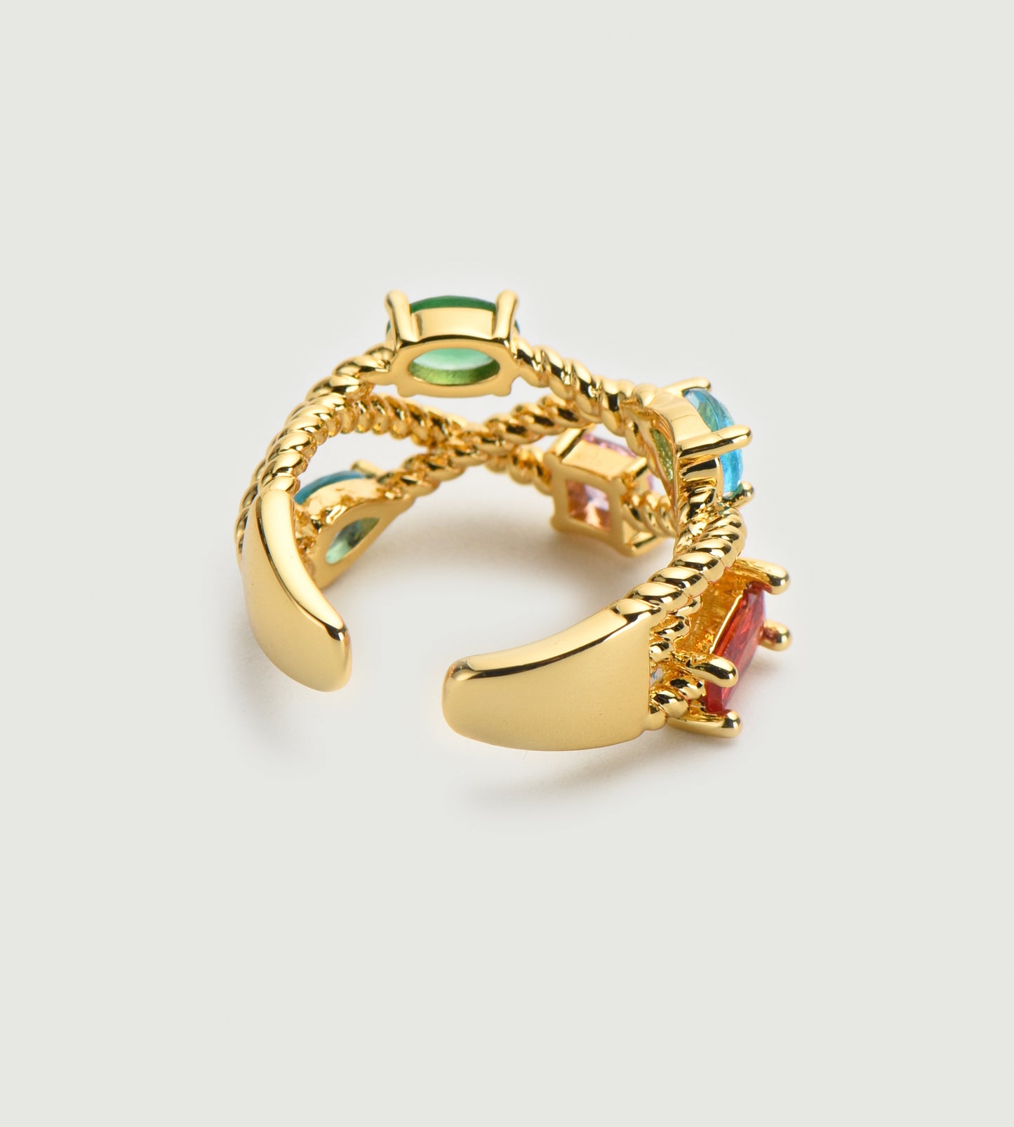 Braid Structured Brass Ring